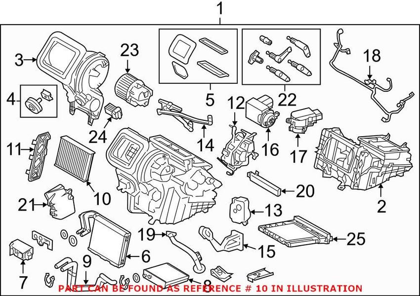 Land Rover Cabin Air Filter (Activated Charcoal) LR056138